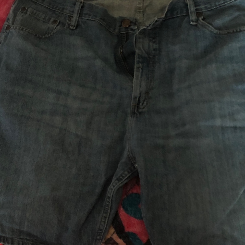 Wrangler Men's Faded Blue Denim Shorts